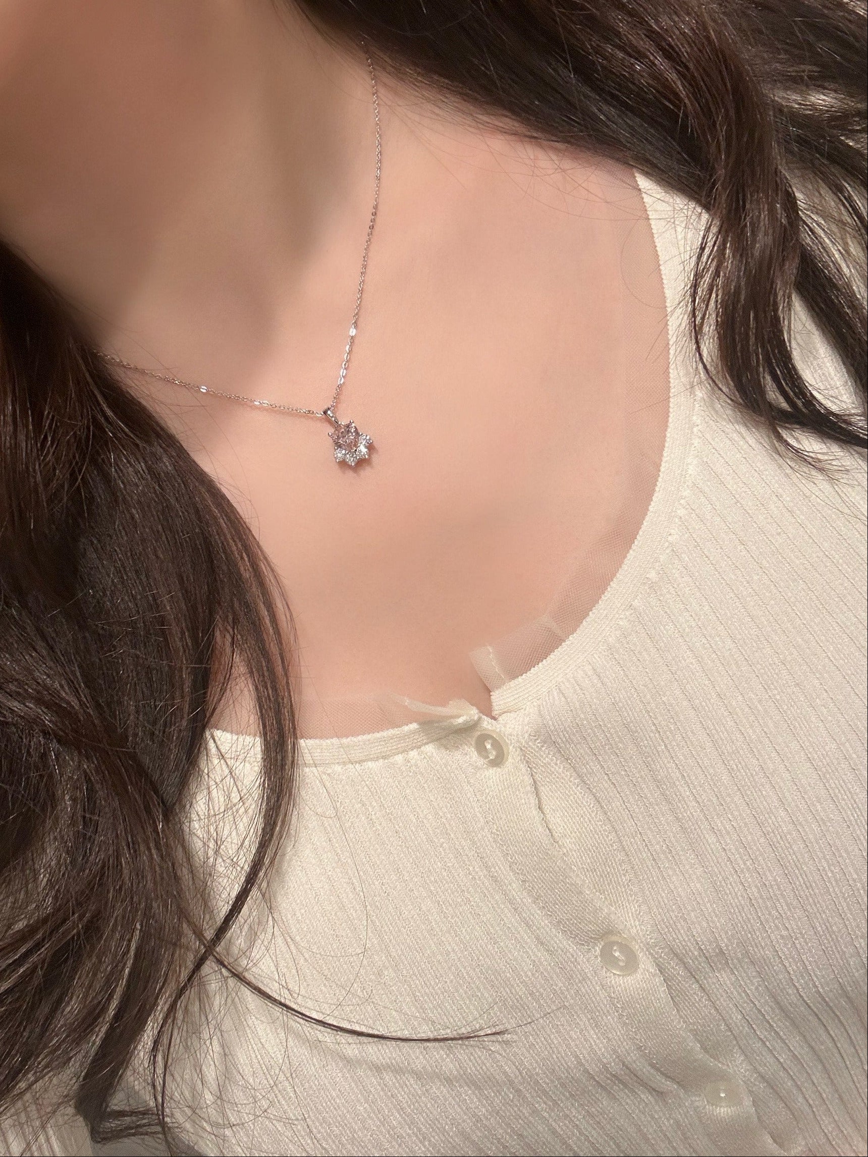 Pink Clouds Necklace