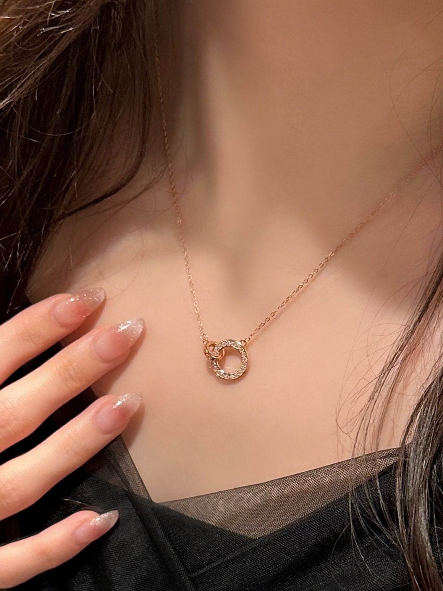 Rosy Bling Necklace