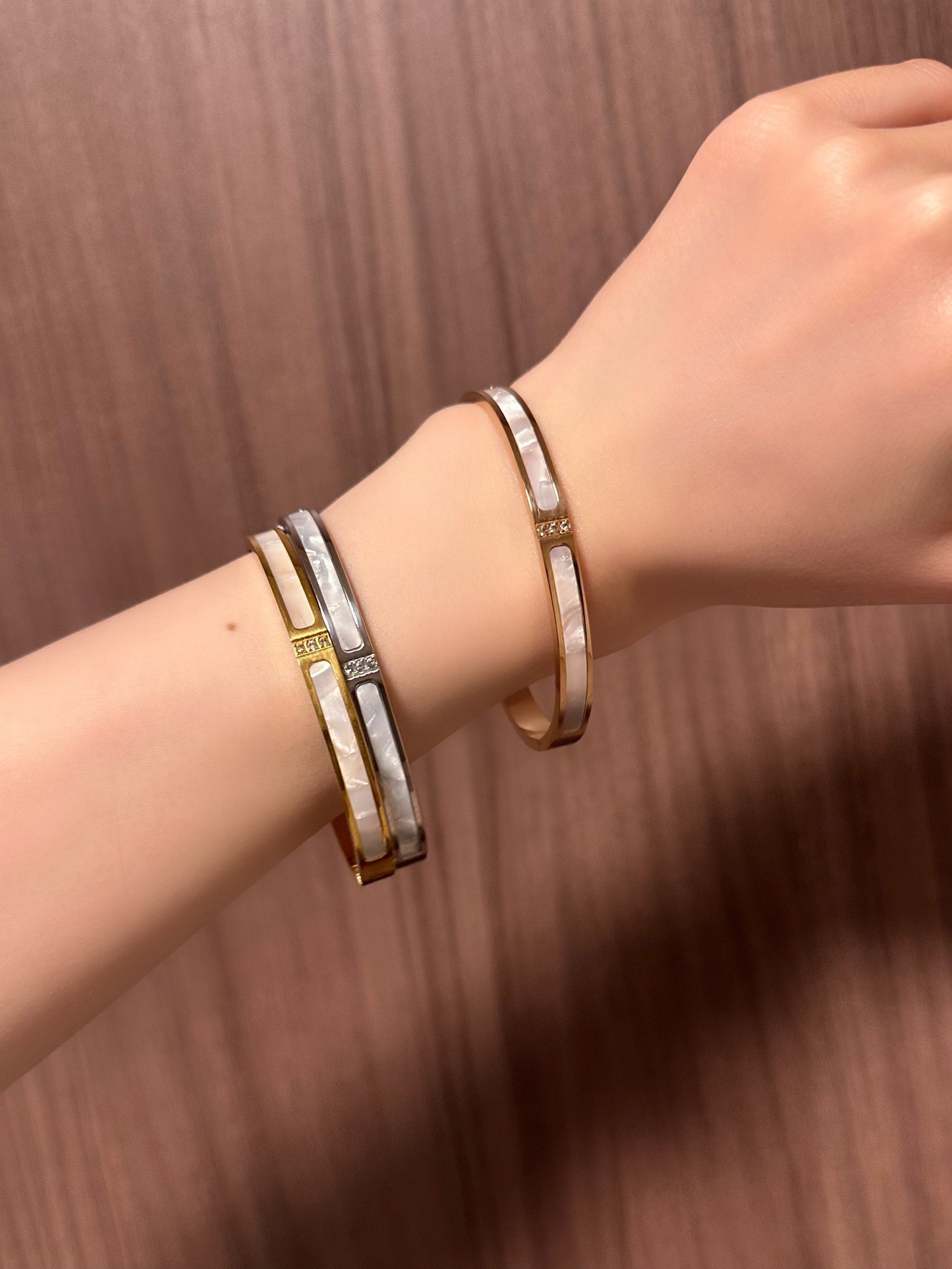 Marble Bangle Bracelet