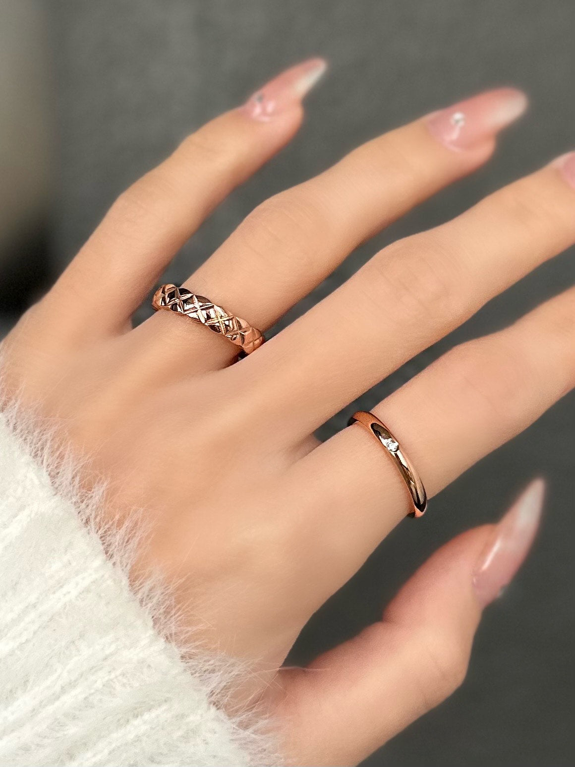 X Half Cut Ring