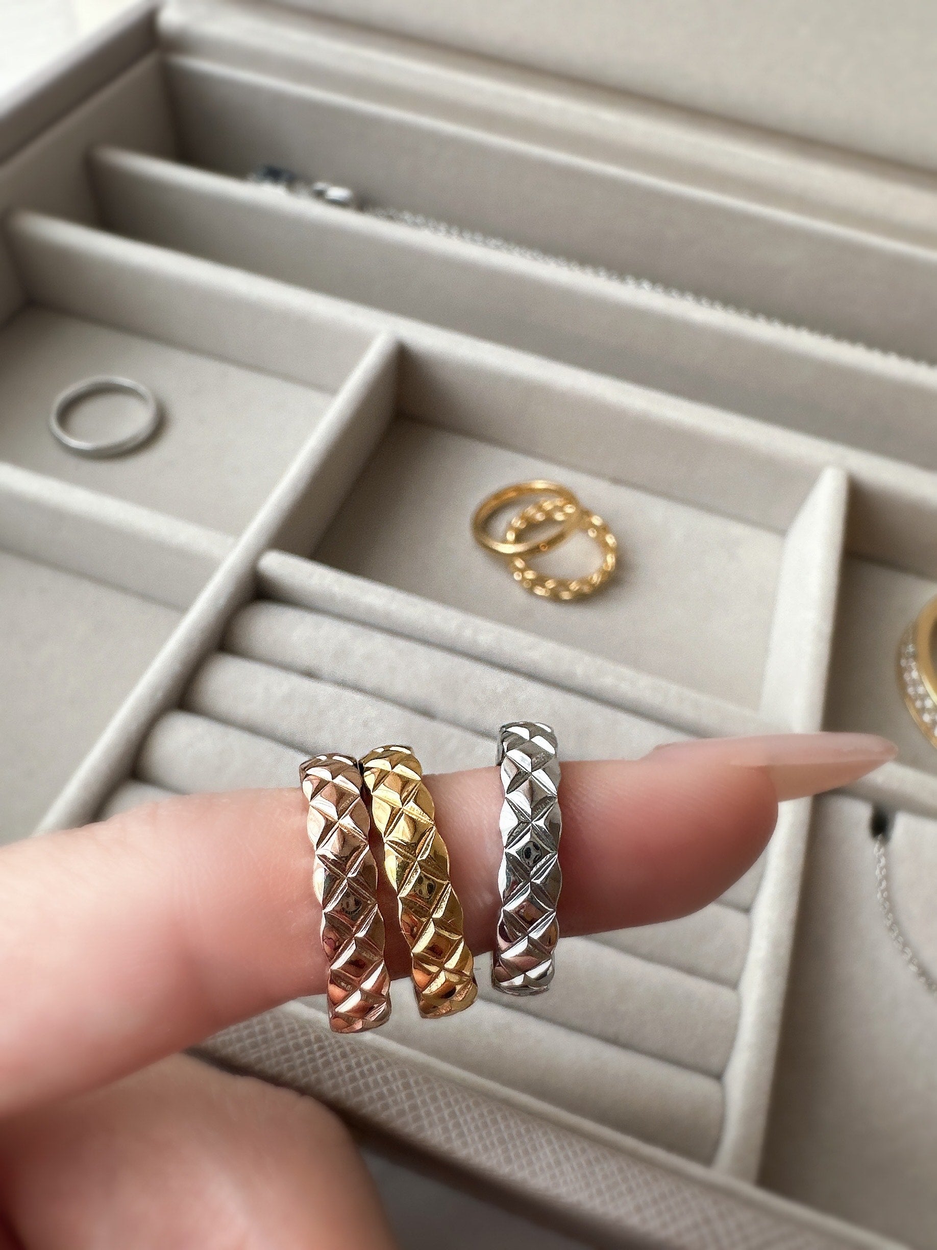 X Half Cut Ring