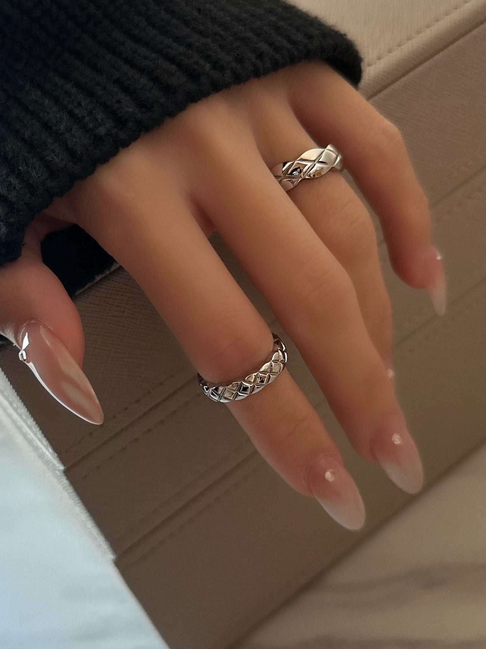 X Half Cut Ring