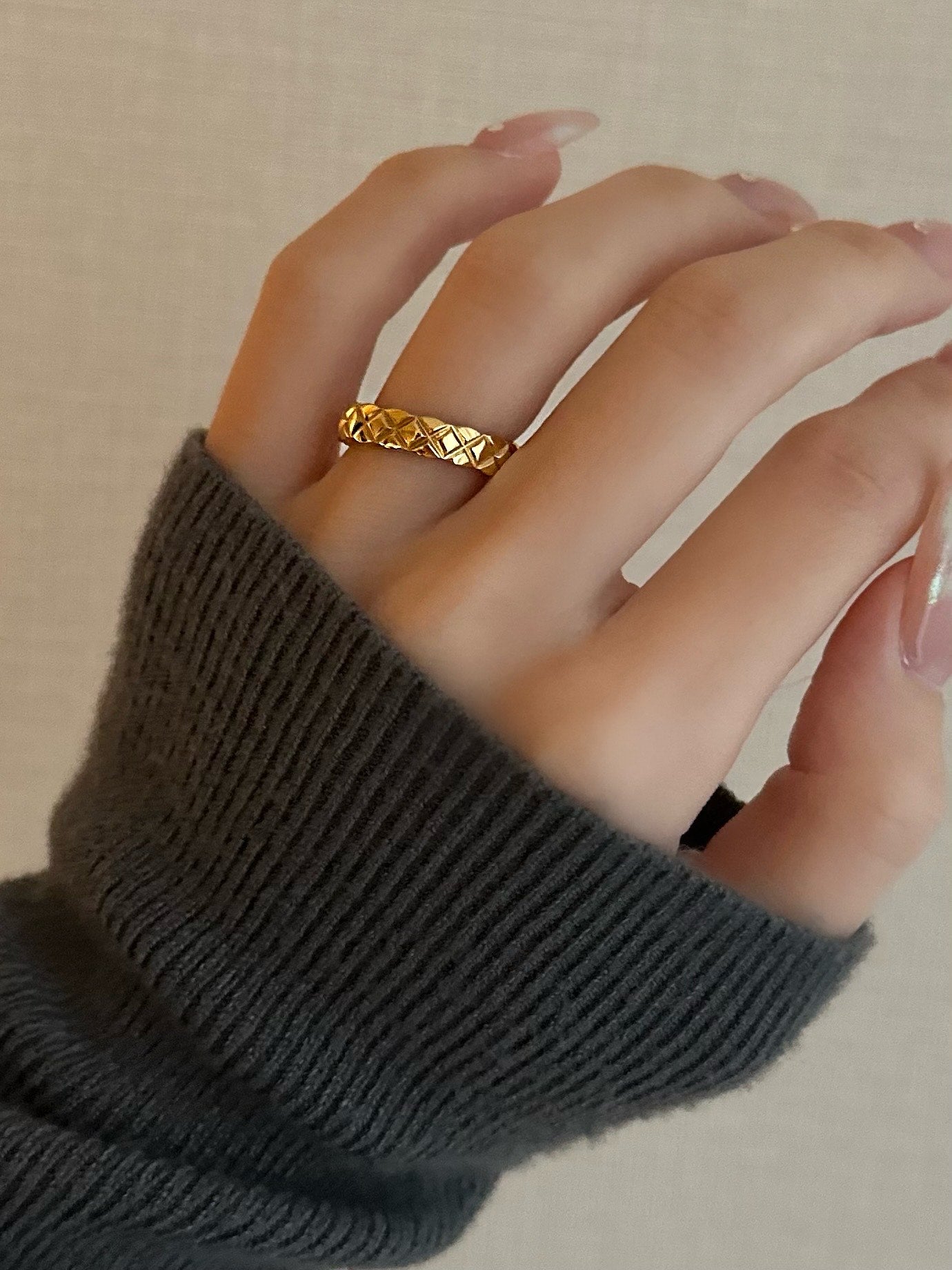X Half Cut Ring