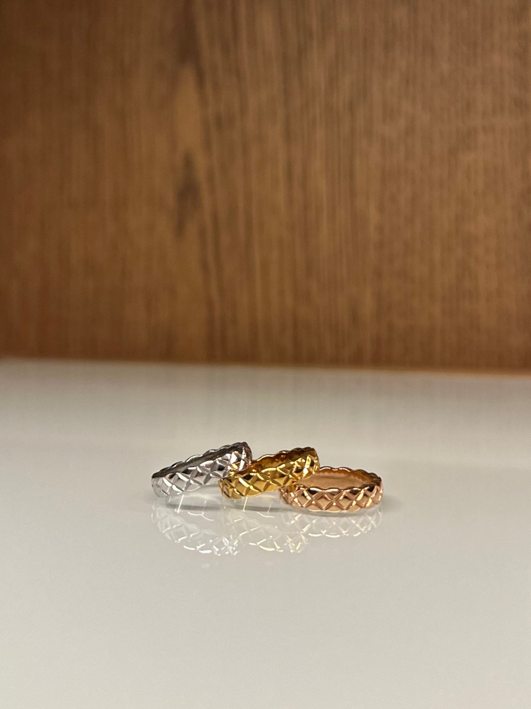 X Half Cut Ring